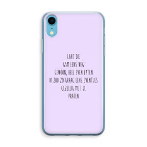 GSM: iPhone XR Transparant Hoesje