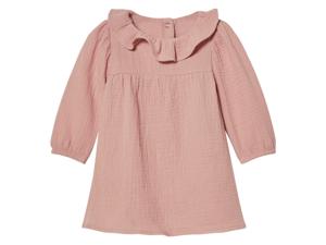 lupilu Mousseline baby jurk (Lichtroze, 62/68)
