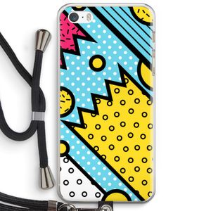 Pop Art #1: iPhone 5 / 5S / SE Transparant Hoesje met koord