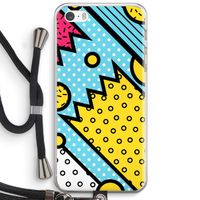 Pop Art #1: iPhone 5 / 5S / SE Transparant Hoesje met koord