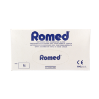 Romed Vinyl handschoen niet steriel gepoederd M 100 Stuks