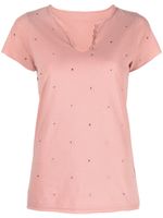 Zadig&Voltaire t-shirt à ornements strassés - Rose