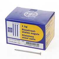 RVS nagels plat geruite kop 3.4 x 70mm 1kg - thumbnail