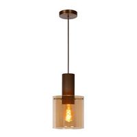 Lucide hanglamp Toledo - amber - Ø 20 cm