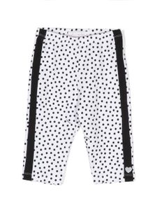 Monnalisa legging à pois - Blanc