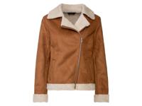 esmara Damesbikersjack (42, Cognac/beige)