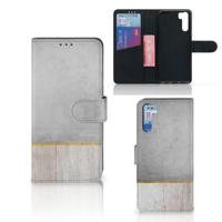 OPPO A91 | Reno3 | Book Style Case | Wood Concrete