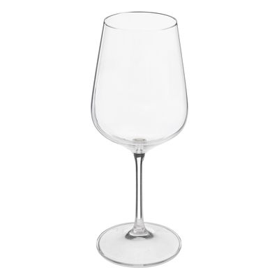 Wijnglazen set Lena - doosje 6x stuks - chique transparant glas - 45 CL