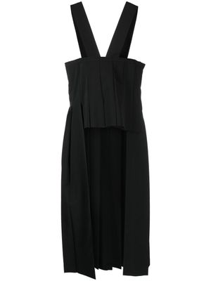 Comme Des Garçons Comme Des Garçons robe plissée à effets usés - Noir