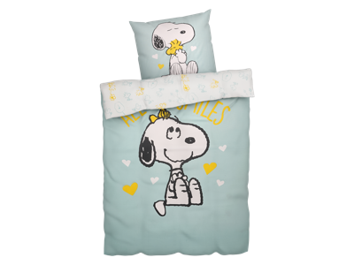 Dekbedovertrek 140 x 200 cm (Snoopy)
