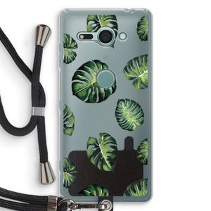 Tropische bladeren: Sony Xperia XZ2 Compact Transparant Hoesje met koord