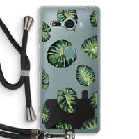 Tropische bladeren: Sony Xperia XZ2 Compact Transparant Hoesje met koord