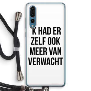 Meer verwacht: Huawei P20 Pro Transparant Hoesje met koord