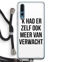 Meer verwacht: Huawei P20 Pro Transparant Hoesje met koord
