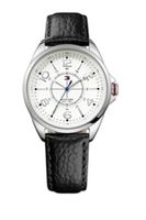 Tommy Hilfiger horlogeband TH-189-3-14-1309 / TH679301481 Leder Zwart + zwart stiksel