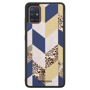 Samsung Galaxy A71 hoesje - Blue leo wild