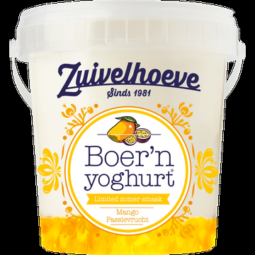 Zuivelhoeve Boer&apos;n Yoghurt Mango Passievrucht 750 g bij Jumbo