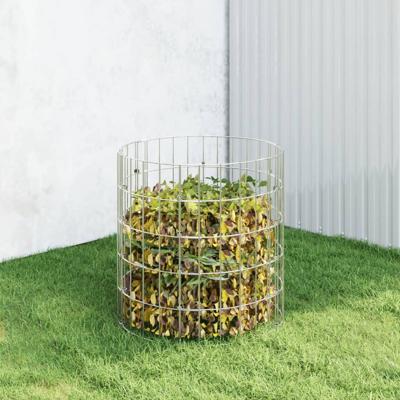 VidaXL Compostbak ø50x50 cm gegalvaniseerd staal