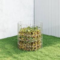 VidaXL Compostbak ø50x50 cm gegalvaniseerd staal