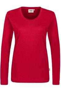 HAKRO Regular Fit Dames T-shirt rood, Effen