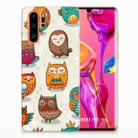 Huawei P30 Pro | TPU Hoesje | Vrolijke Uilen