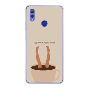 Aggressively drinks coffee: Honor Note 10 Transparant Hoesje