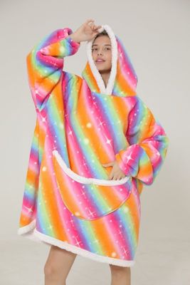 Hoodie deken regenboog