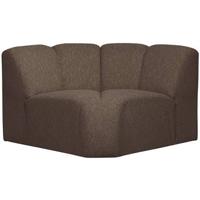 WOOOD hoekelement Mojo - Bouclé - Bruin Melange - 75x68x77 cm