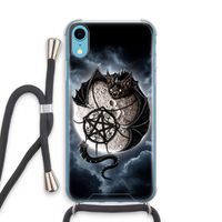 Volle maan: iPhone XR Transparant Hoesje met koord