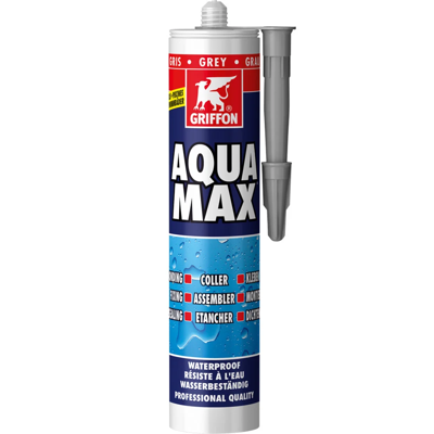 Griffon Aqua Max montagelijm en afdichtingskit 425g - Grijs