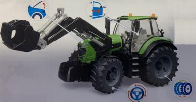 Bruder Deutz 8280TTV trekker met frontlader