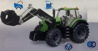 Bruder Deutz 8280TTV trekker met frontlader - thumbnail