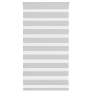 VidaXL Zebra rolgordijn 70x100 cm stofbreedte 65,9 cm lichtgrijs