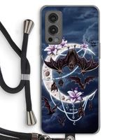 Vleermuizen Maan: OnePlus Nord 2 5G Transparant Hoesje met koord