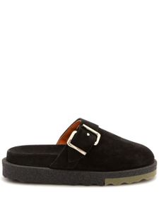 Off-White chaussons Spongesole en daim - Noir