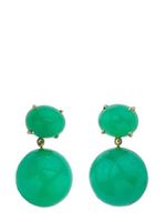 Irene Neuwirth boucles d'oreilles pendantes Gumball Chrysoprase en or 18ct