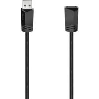 Hama USB-kabel USB 2.0 USB-A bus, USB-A stekker 1.50 m Zwart 00200619