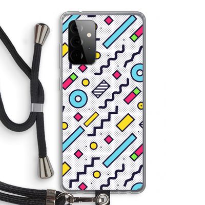 8-bit N°8: Samsung Galaxy A72 5G Transparant Hoesje met koord