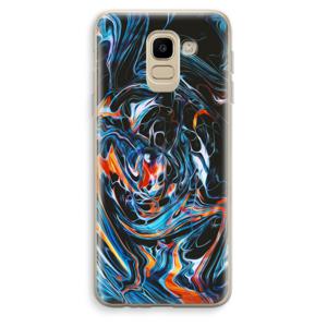 Black Unicorn: Samsung Galaxy J6 (2018) Transparant Hoesje