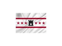 Dokkumer Vlaggen Centrale Vlag drenthe 150x 225 cm spun poly dvc