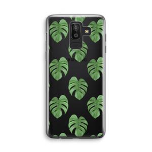 Monstera leaves: Samsung Galaxy J8 (2018) Transparant Hoesje