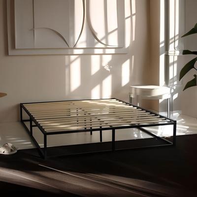 Beddenbriljant Bedframe Metaal Zwart met lattenbodem zonder matras - 180 x 200 - Lichte schade op frame Beddenbriljant Bedframe Metaal Zwart met lattenbodem zonder matras - 180 x 200 - Lichte schade op frame