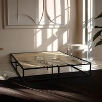 Beddenbriljant Bedframe Metaal Zwart met lattenbodem zonder matras - 180 x 200 - Lichte schade op frame