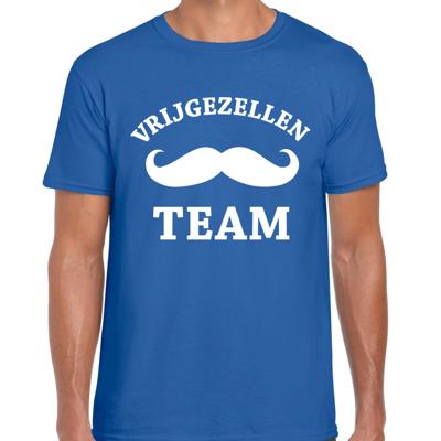 Vrijgezellenfeest t-shirt heren - blauw - vrijgezellen team - vrijgezellen party