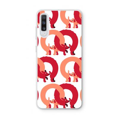 Dogs: Samsung Galaxy A70 Transparant Hoesje