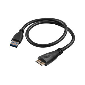 Akyga USB-kabel USB-A stekker, USB-micro-B 3.0 stekker 0.50 m Zwart AK-USB-26