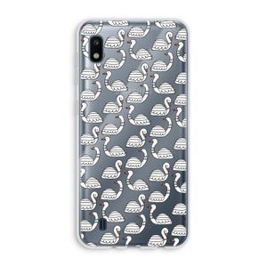 Zwanen: Samsung Galaxy A10 Transparant Hoesje