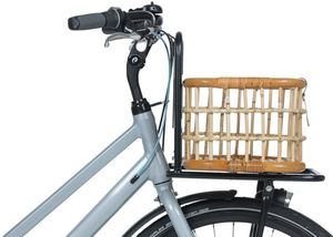 Basil Green Life rotan fietsmand medium voorop natural bruin