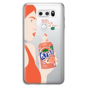 Peach please!: LG V30 Transparant Hoesje