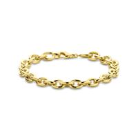 14k Geelgouden Armband - Elegante Schakel met Karabijnsluiting